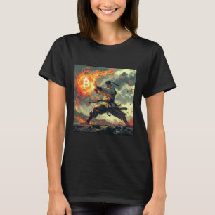 Camiseta Bitcoin Cinto Preto Judo Artes Marciais Karate 