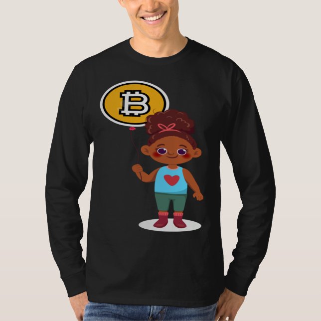Camiseta Bitcoin Girl Choice Of Investment Bitcoin Cryptocu (Frente)