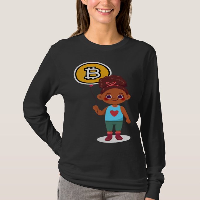 Camiseta Bitcoin Girl Choice Of Investment Bitcoin Cryptocu (Frente)