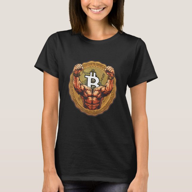 Camiseta Bitcoin Hail and Praise Bitcoin Bombastic Men Wome (Frente)