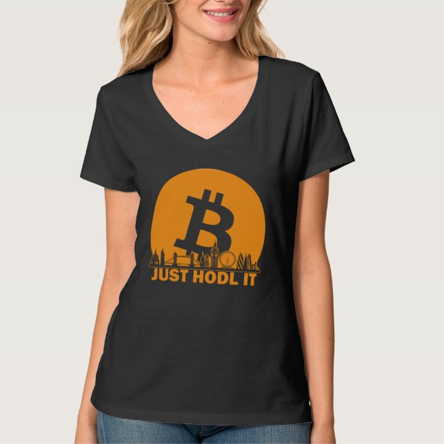 Camiseta Bitcoin London Skyline  London Bitcoin Maximalist (Frente)