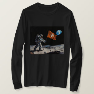 Camiseta "Bitcoin Lua" Pintura a Óleo #1