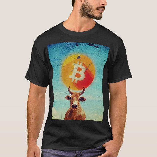 Camiseta Bitcoin Ousado Touro (Frente)