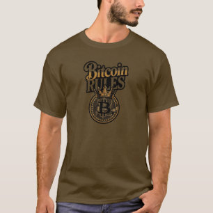 Camiseta Bitcoin Rules Coroado Rei Crypto