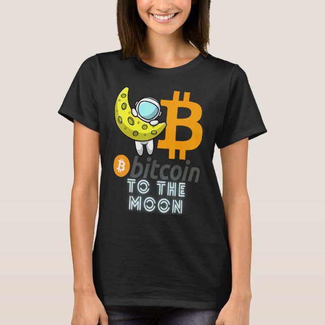 Camiseta Bitcoin  To The Moon Blockchain Cryptocurrency Cry (Frente)
