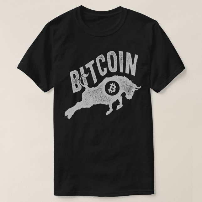 Camiseta Bitcurrency Bull BTC Crypto Currency Traders Blocc (Frente do Design)