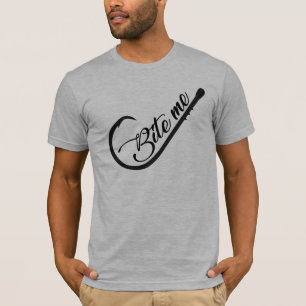 Camiseta Bite Me Gancho de Pesca Divertido