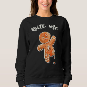 Camiseta Bite-Me Gingercake Man Uger Christmas Sweater 1