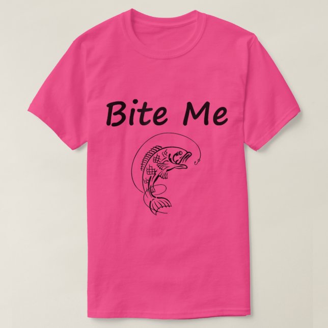 Camiseta Bite-Me Pescaria (Frente do Design)