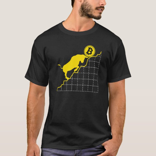 Camiseta Bitmoney Bull Run Cryptocurrency Blocchain Hodl Mi (Frente)