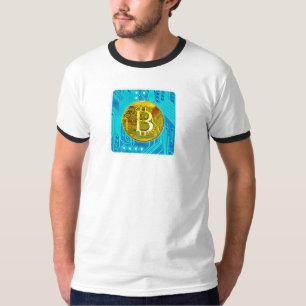 Camiseta Bitmoney e Chip de Criptomoeda