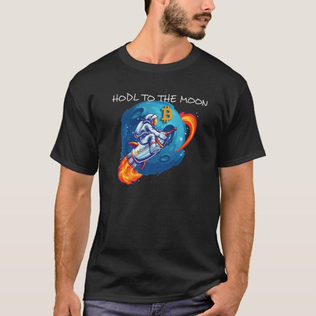Camiseta Bitmoney Hodl Para O Crypto Rocket Cryptocurre (Frente)