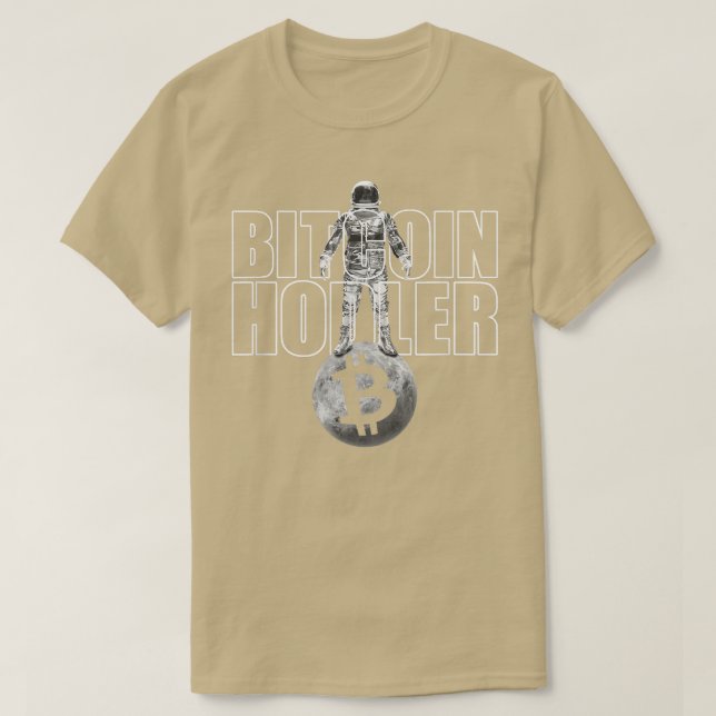 Camiseta Bitmoney Hodler Como Astronauta Cripto Em Unificaç (Frente do Design)