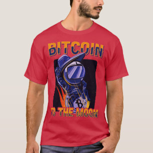 Camiseta Bitmoney Para A Lua Engraçada Cripto Astronauta