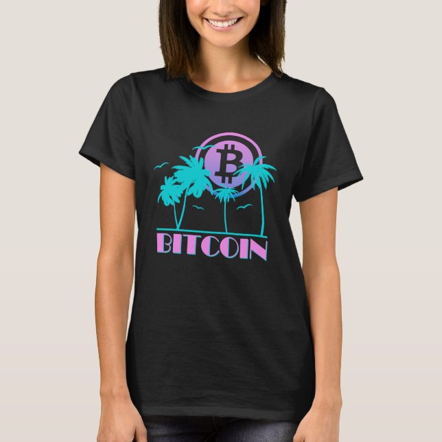 Camiseta Bitmoney Retro 80s Crypto (Frente)