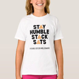 Camiseta Bitmoney STAY HUMBLE STACK SATS Crypto