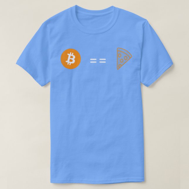 Camiseta Bitmoney tão bom quanto Pizza (Frente do Design)