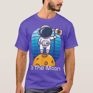 Camiseta Bitmoney to Moon Hodl Astronaut NFT DeFi Crypto