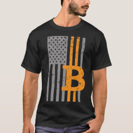 Camiseta Bitmoney USA Flag Crypto BTC Patriot