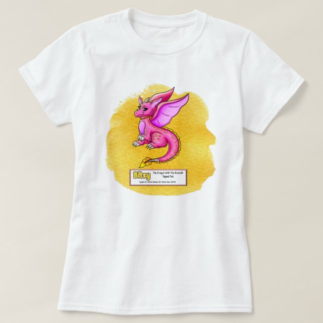 Camiseta Bitsy The Bismuth Elemental (Frente do Design)