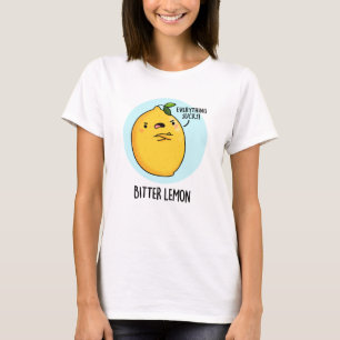 Camiseta Bitter Lemon Engraçado Fruta