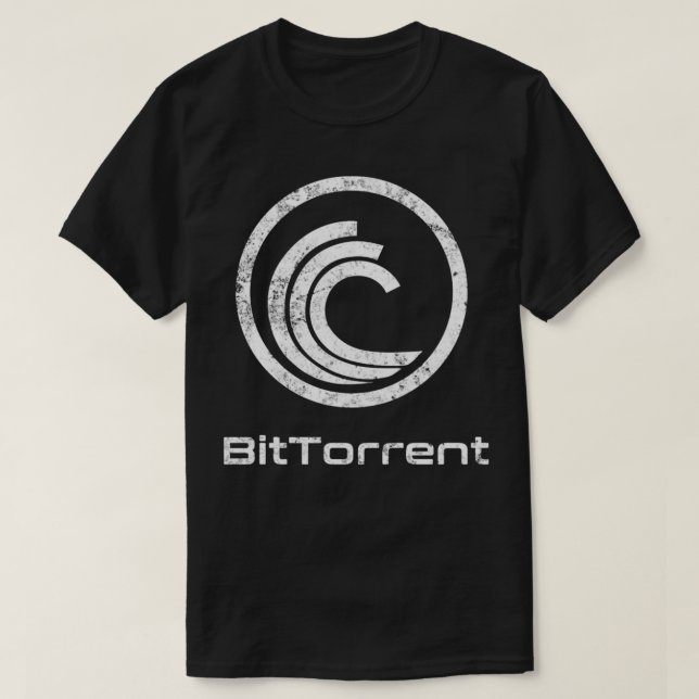 Camiseta BitTorrent Crypto BTT Token P2P Coin Blocchain Vi (Frente do Design)