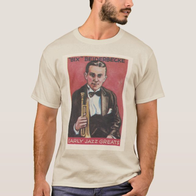 Camiseta Bix Beiderbecke Jazz Cornet (Frente)