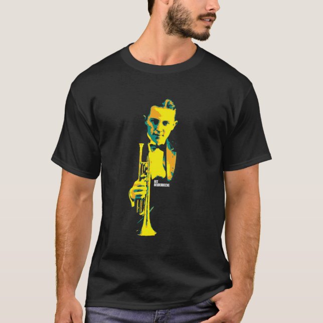Camiseta Bix Beiderbecke. Leon Bismark Beiderbecke e Amer (Frente)