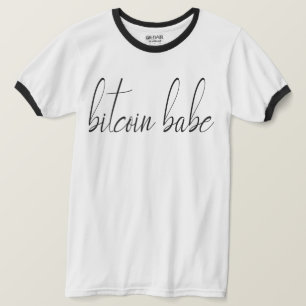 Camiseta Biycoin Babe - Preto e Branco
