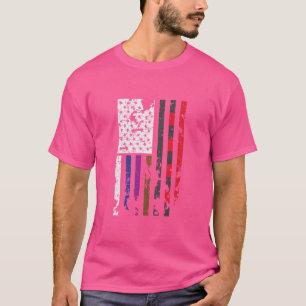 Camiseta Bjj brasileiro Jiu Jitsu aflita bandeira americana