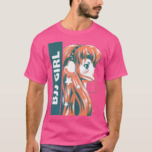Camiseta Bjj Girl Anime Jiu-Jitsu Girl Mma Muay Thai Engraç