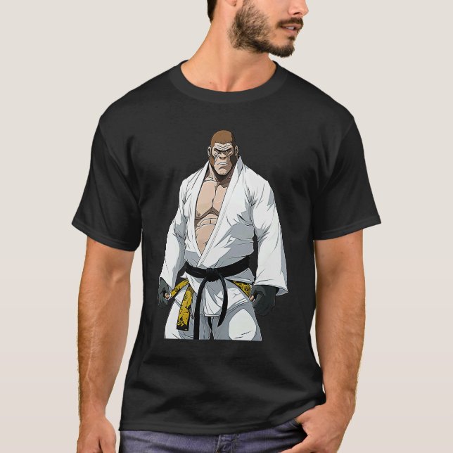Camiseta BJJ Gorilla Brasileiro Jiu Jitsu e Grappling (Frente)