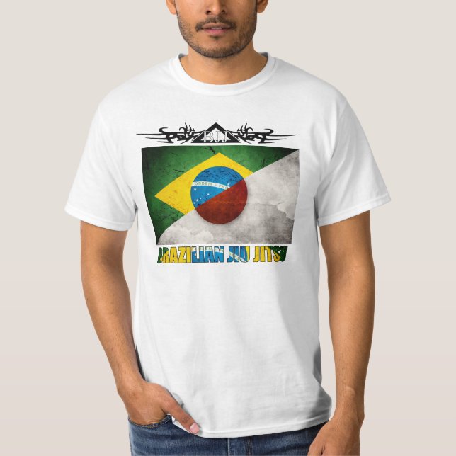 Camiseta BJJ Japão - fusão japonesa brasileira T da (Frente)
