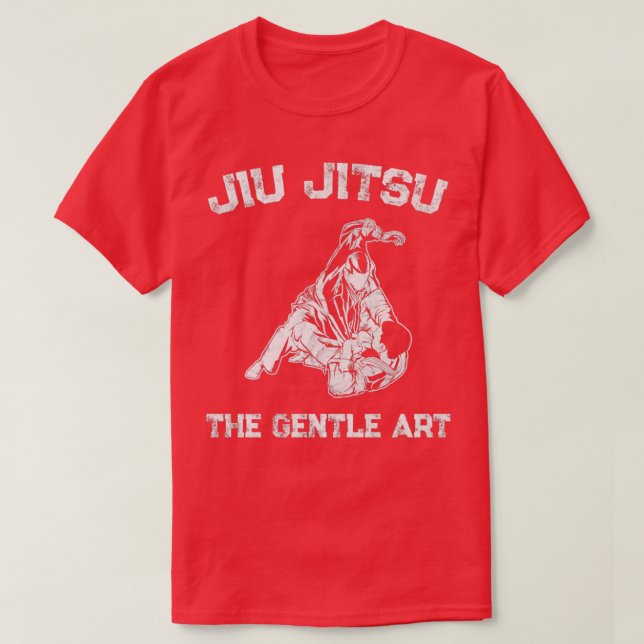 Camiseta BJJ The Gentle Art Brazilian Jiu Jitsu Training MM (Frente do Design)