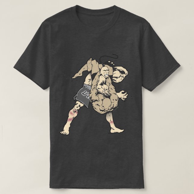 CAMISETA BJJ TRIANGLE CHOKE (Frente do Design)