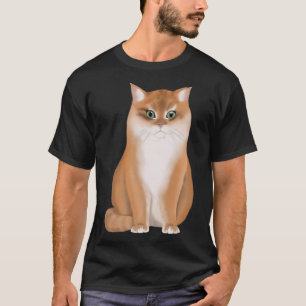 Camiseta BKH British Short Hair Cat Ouro Preto Sombreado