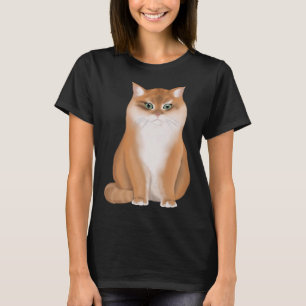 Camiseta BKH British Short Hair Cat Ouro Preto Sombreado