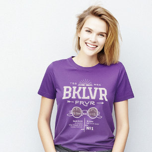 Camiseta BKLVR Roxo de Definição do Piso do Livro