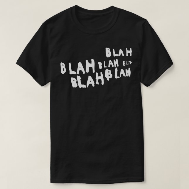 Camiseta Blá blá blá (Frente do Design)