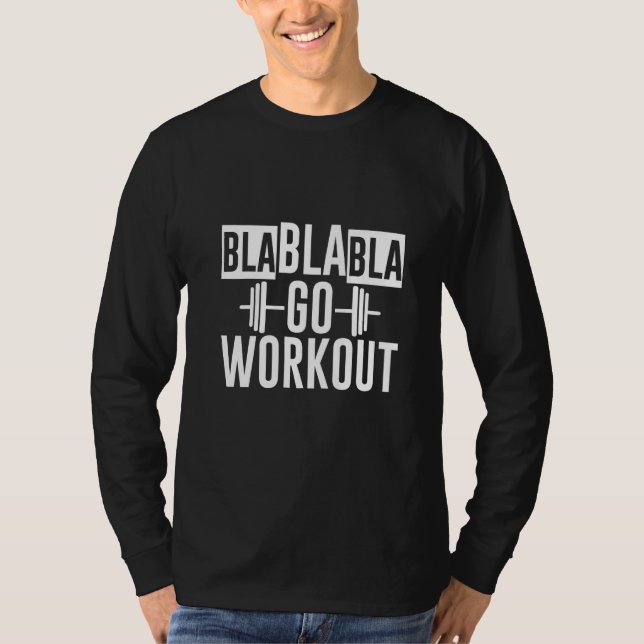Camiseta Blablabla Vá Treinar Premium (Frente)