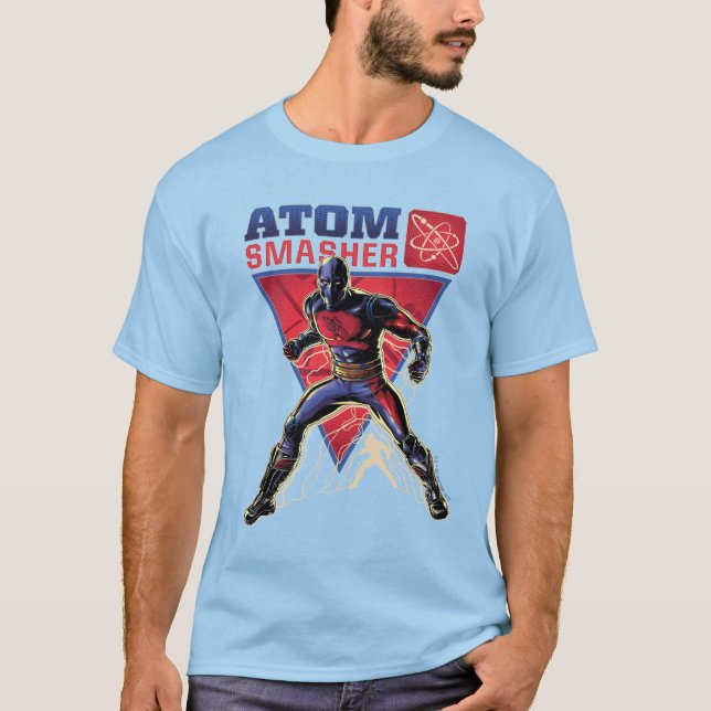 Camiseta Black Adam | Gráfico de Caracteres Atom Smasher (Frente)