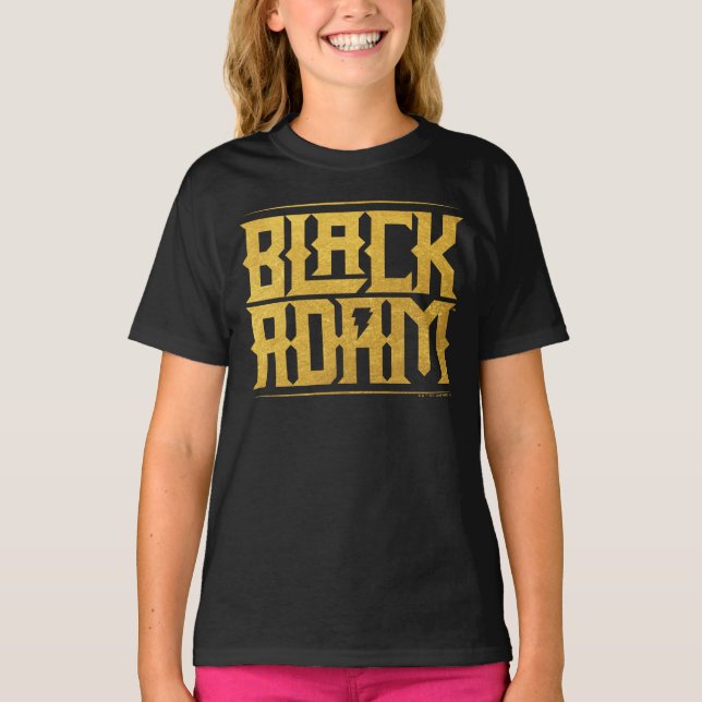 Camiseta Black Adam Stacked Name Graphic (Frente)