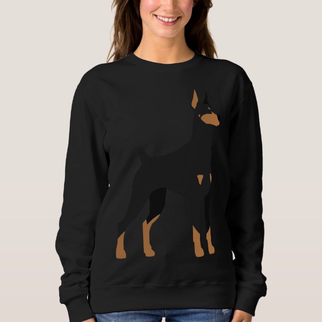 Camiseta Black Amp Tan Doberman Pinscher 165 (Frente)
