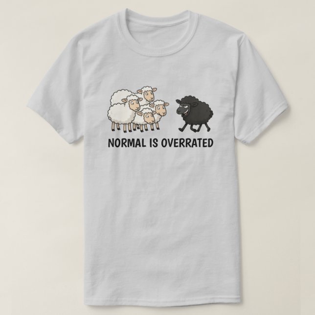 Camiseta Black and White Sheep Unisex (Frente do Design)