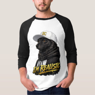 Camiseta Black Anime Dog Streetwear Art | I'm Realistic