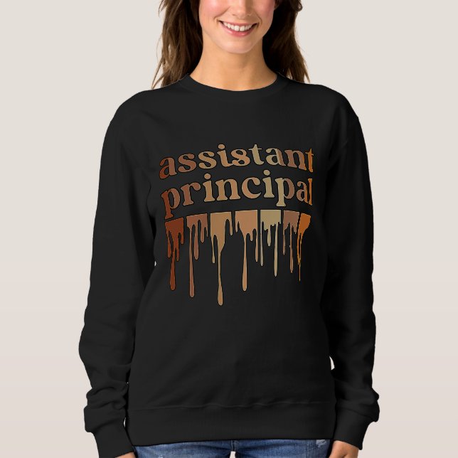 Camiseta Black Assistant Principal African American Melanin (Frente)