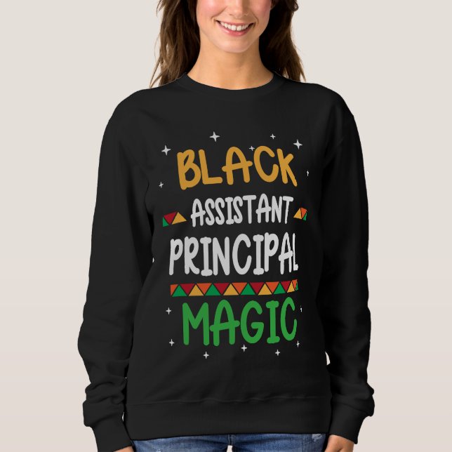 Camiseta Black Assistant Principal Magic Black history Mont (Frente)