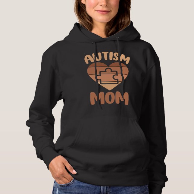 Camiseta Black Autism Mom Of Autistic Son Kids Neurodiversi (Frente)