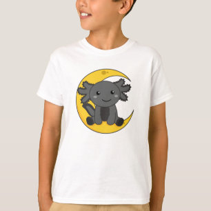 Camiseta Black Axoltolt Sobre A Lua Boa Noite