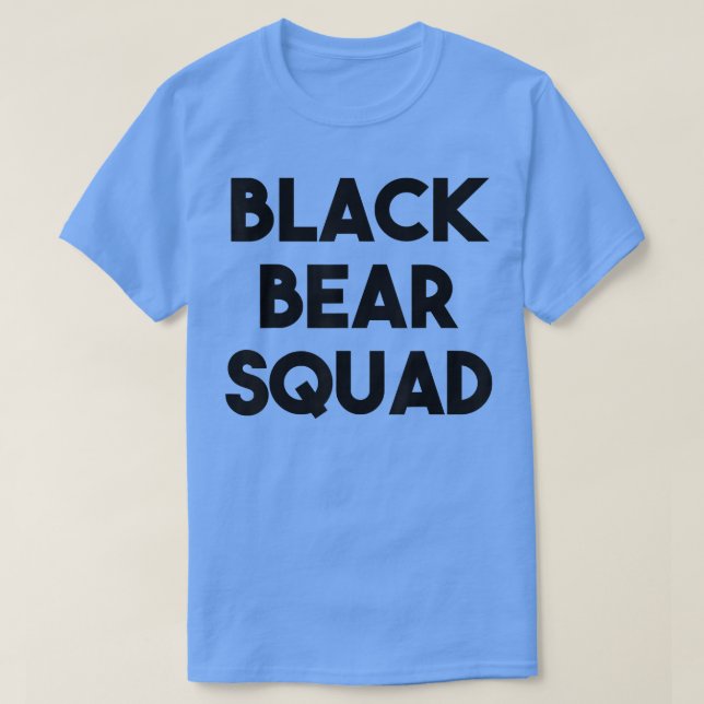 Camiseta Black Bear Lover Funny - Black Bear Squad  (Frente do Design)
